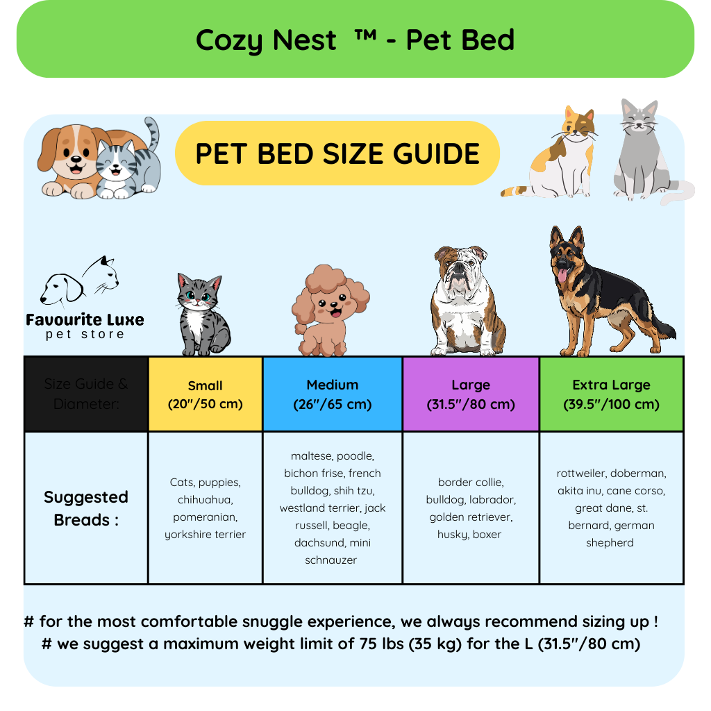 cozy nest ™ - pet bed
