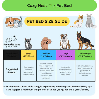 cozy nest ™ - pet bed